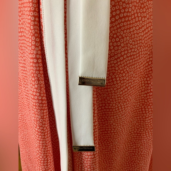 Tommy Hilfiger dress orange white size 14 new with tag - Picture 4 of 12